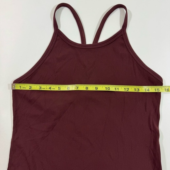 Lululemon X Barrys Stronger as One Ribbed Tank Top Midnight Maroon - Picture 5 of 6